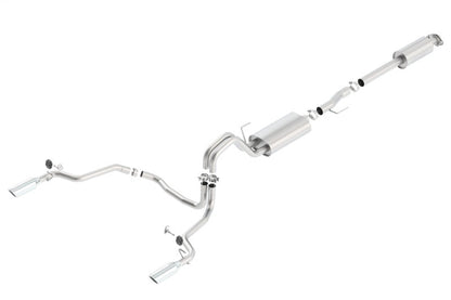 Borla 15-16 Ford F-150 2.7L/3.5L V6 / 5.0L V8 Ext. Cab Std. Bed CB Exh Touring Single Split Rear Ext 140614