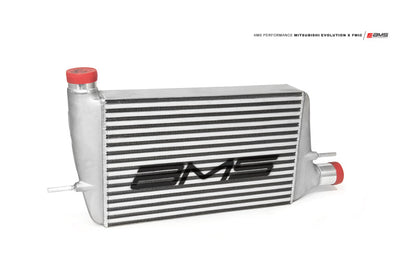 AMS Performance 08-15 Mitsubishi EVO X Front Mount Intercooler w/Modular Cast End Tanks &
