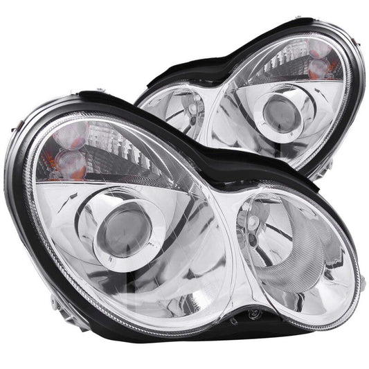 Anzo 2001-2007 Mercedes Benz C Class W203 Projector Headlights Chrome