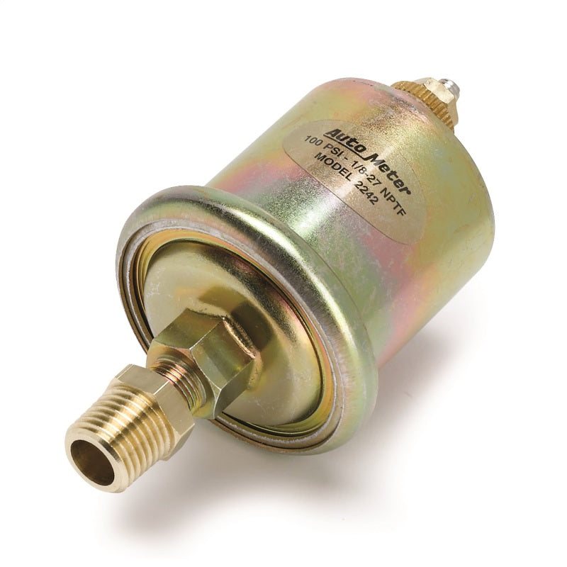 AutoMeter Gauge Dual Fuel & Oilp 3-3/8in. 240 Ohm(e) to 33 Ohm(f) & 100PSI Elec Arctic White 1313