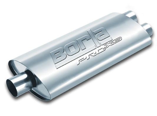 Borla Pro-XS 2.5in Tubing 19in x 4in x 9.5in Oval Center/Dual Muffler 40348