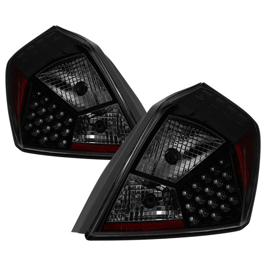 SPYDER xTune Nissan Altima 07-12 Sedan LED Tail Lights - Black Smoked ALT-JH-NA07-4D-LED-BSM 9039508