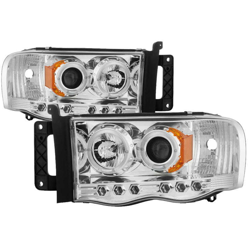 Spyder Dodge Ram 1500 02-05/Ram 2500 03-05 Projector Headlights LED Halo LED Chrm