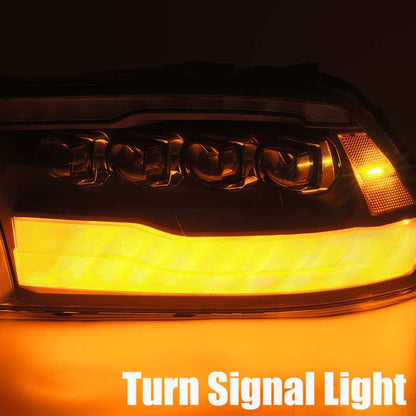 AlphaRex 09-18 Dodge Ram 1500HD NOVA LED Projector Headlights Plank Style Design Alpha