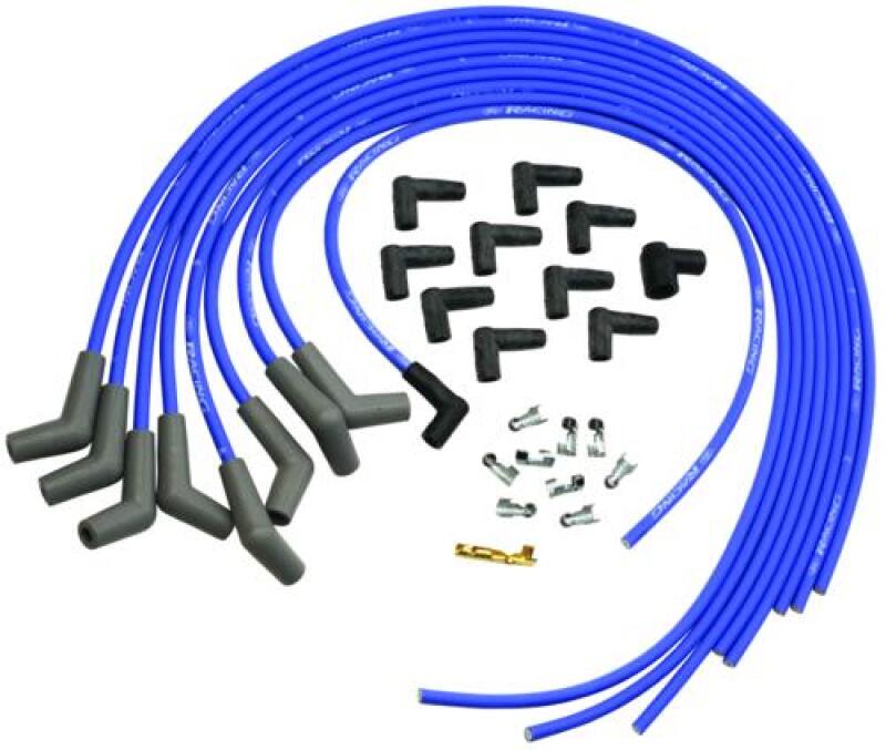 Ford Performance Parts Ford Racing 9mm Spark Plug Wire Sets - Blue — 8O096
