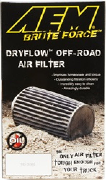 AEM Induction AEM Dryflow 3.5in. X 7in. Round Tapered Air Filter 21-2047BF