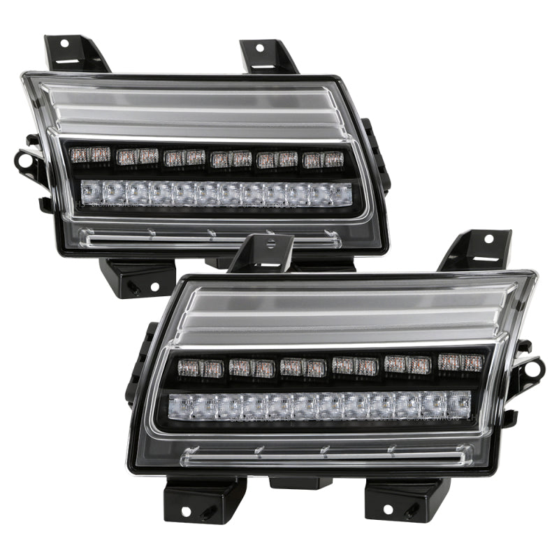 Spyder Jeep Wrangler 2018-2019 (Halogen Model Only) LED Front Bumper Lights