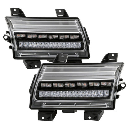 Spyder Jeep Wrangler 2018-2019 (Halogen Model Only) LED Front Bumper Lights
