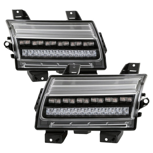 Spyder Jeep Wrangler 2018-2019 (Halogen Model Only) LED Front Bumper Lights