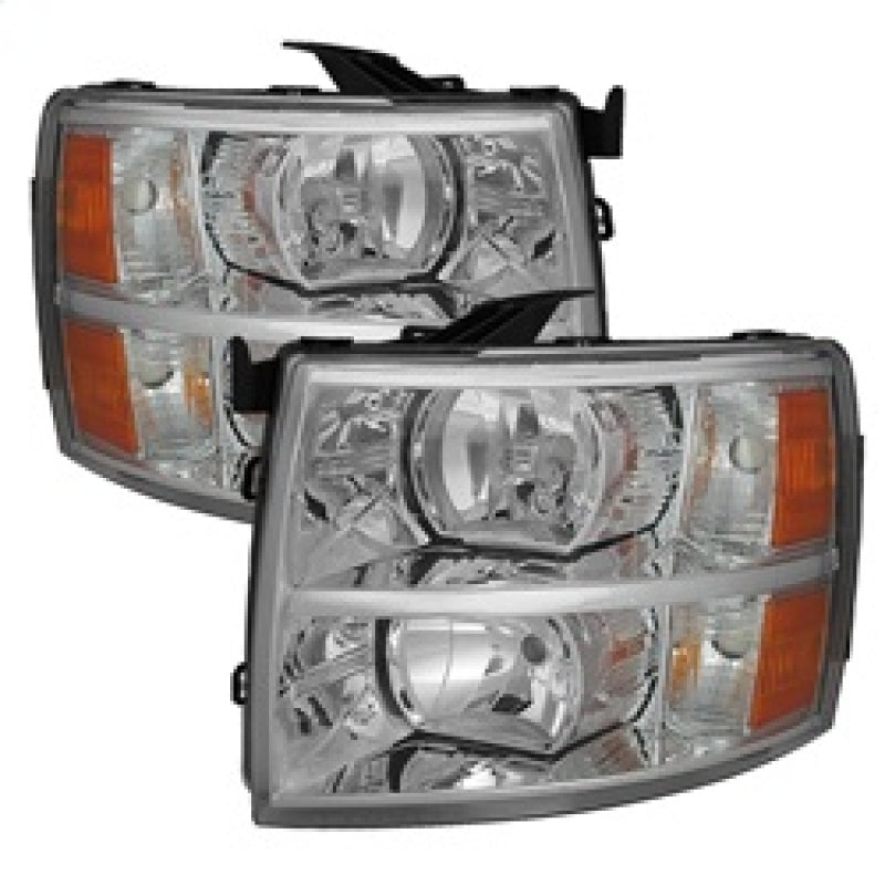 Spyder Xtune Chevy Silverado 07-13 Crystal Headlights Chrome Hd-Jh-CS07-AM-C 5076984