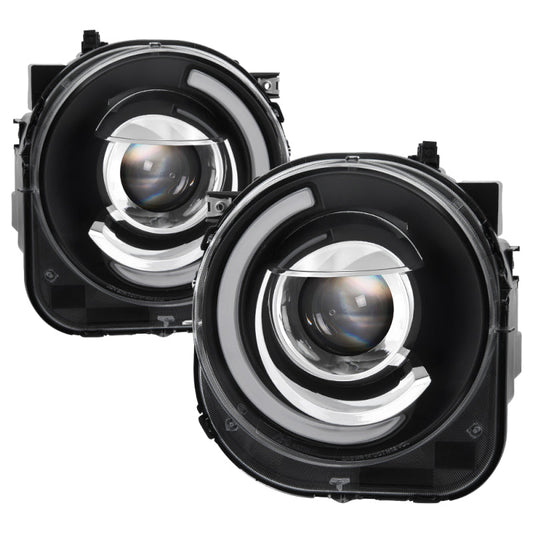 SPYDER xTune 15-17 Jeep Renegade Light Bar DRL Projector Headlights -Black (PRO-JH-JREN-LBDRL-BK) 9039720