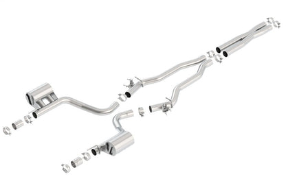 Borla 15-16 Dodge Charger Hellcat 6.2L V8 ATAK Catback Exhaust w/ Valves No Tips Factory Valance 140669