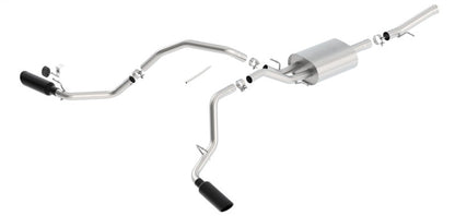 Borla 14-18 GMC Sierra 1500 5.3L Reg Cab 78.8in Bed 2.75 to 2.25in Atak Catback (Black Chrome Tip) 140720BC