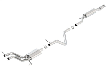 Borla 13-15 Hyundai Veloster Turbo 1.6L AT/MT FWD 2dr Dual Center Rear Exit Cat-Back Exhaust 140506