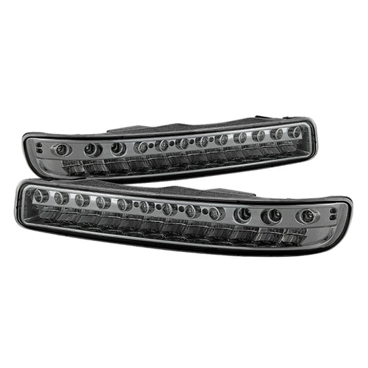 SPYDER Xtune GMC Sierra 99-06 Full LED Bumper Lights Smoke CBL-JH-GS99-LED-SM 9027130