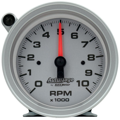 AutoMeter Tachometer Gauge 10K RPM 3 3/4in Pedestal w/Ext. Shift-Light — 1QY47