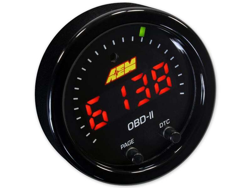 AEM Electronics X-Series Obdii Digital Datastream Gauge Black Bezel & Black Face plate