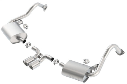 Borla 14-15 Porsche Cayman/Boxster (981) RWD 2Dr Dual Center Rear Exit Catback 4in Tip Exhaust Sys 140534