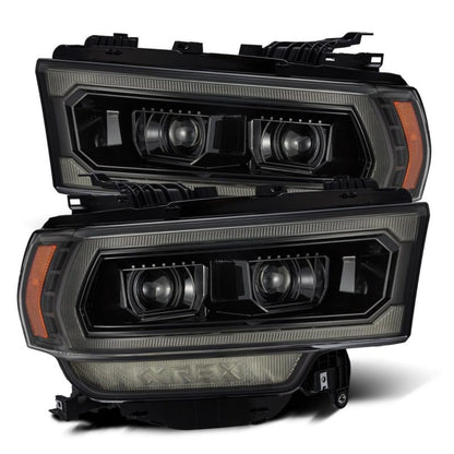 AlphaRex 19-21 Ram 2500 PRO-Series Projector Headlights Plank Style Alpha Black