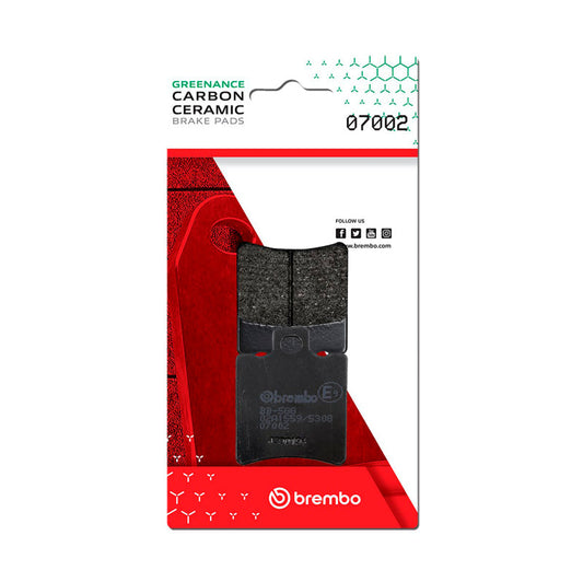 Brembo OE Honda Sgx/Honda Sh/Honda Sxr/Honda X8R/Hyosung Boomer Carbon Ceramic Brake Pad - Front 07002