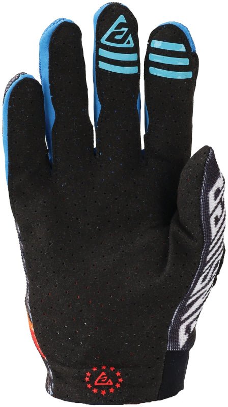 Answer 24 Aerlite Drip Gloves Black/White/Rainbow Youth - Small 442832