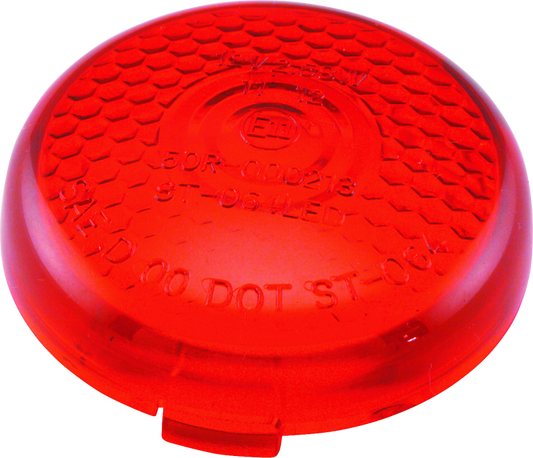 Bikers Choice Rplcmnt Hnycmb Circle Lens Red 489867