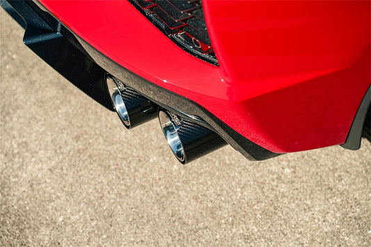 CORSA Performance Corsa 20-23 Chevrolet Corvette C8 RWD 4.5in Carbon Fiber Polished Tip Kit (For Corsa Exhaust Only) 21109CF