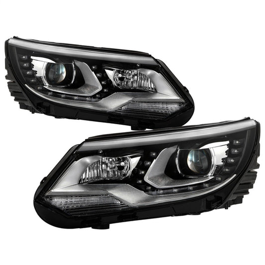 SPYDER VW Tiguan 12-17 LED/DRL Projector Headlights Chrome PRO-JH-VWT12-LED-C 9948527