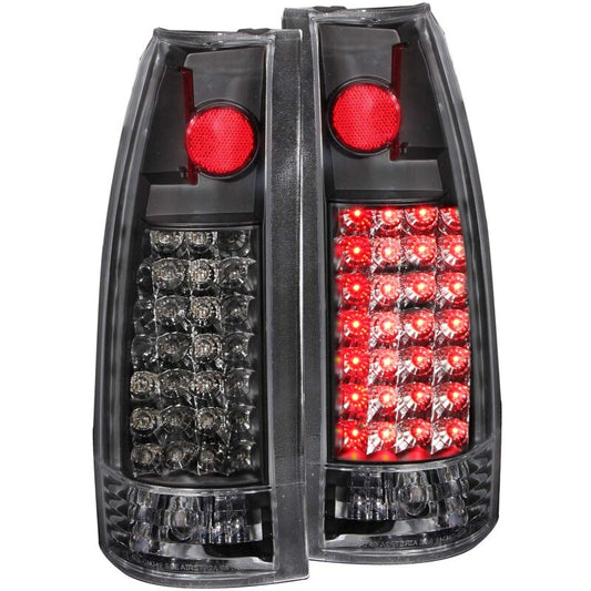 Anzo 1999-2000 Cadillac Escalade LED Taillights Black — 14HPZ