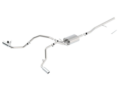 Borla 14 Silv/Sierra C/B Exh ATAK 1500 5.3L V8 AT/MT 2&4WD Ext Cab Split Side Exit 140546