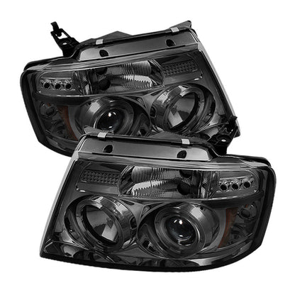 Spyder Ford F150 04-08 Projector Headlights Version 2 LED Halo LED Smke PRO-YD-FF15004-HL-G2-SM 5010223