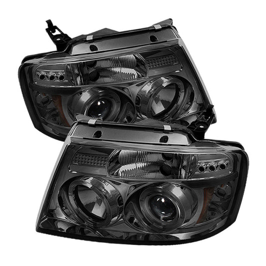 Spyder Ford F150 04-08 Projector Headlights Version 2 LED Halo LED Smke PRO-YD-FF15004-HL-G2-SM 5010223