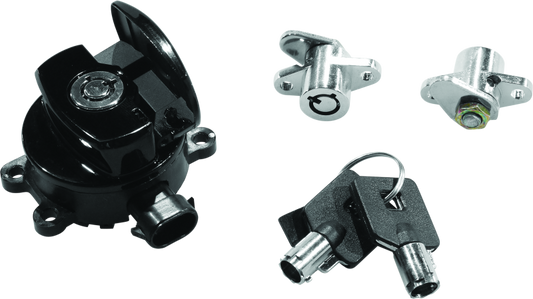 Bikers Choice Ign Switch Sddlbag Lock Kt Blk 483291