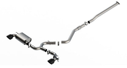 Borla 22-23 Hyundai Kona N 2.0L 4 CYL. Turbo AT/MT ATAK Catback Exhaust Black Chrome 140926BC
