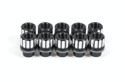 BMR Suspension BMR 05-14 Ford Mustang Lug Nut Kit 5/8-18 RH Flange 12-pt Aluminum Set of 10 LNK007