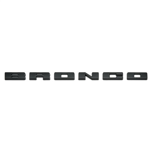 Ford Racing 2021+ Bronco Grille Lettering Overlay Kit - Black M-1447-BLMB