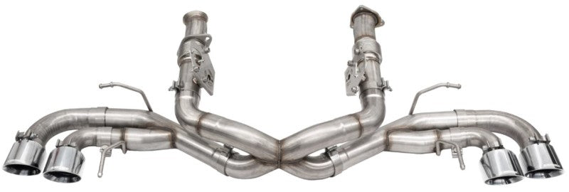 Corsa 2020 Corvette C8 3in Xtreme Cat-Back Exhaust 4.5in Pol Quad Tips