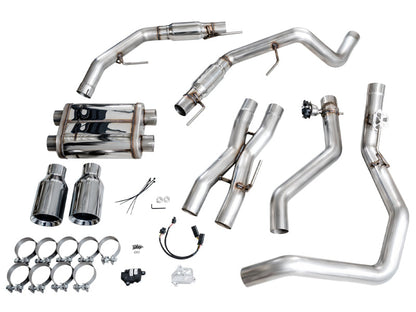 AWE Tuning AWE Gen 3 Raptor SwitchPath Exhaust  - Chrome Silver Tips 3025-32356