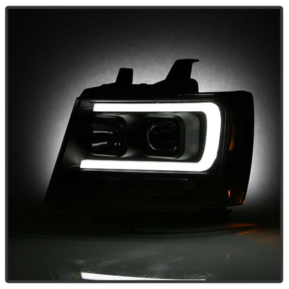 Spyder 07-14 Chevy Suburban/1500/2500/Tahoe V2 Projector Headlights All Blk PRO-YD-CSUB07V2-DRL-BKV2 5085986