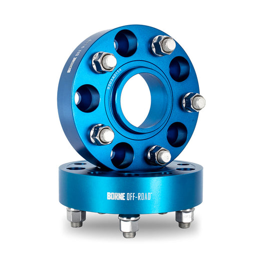 Borne Off-Road Wheel Spacers - 5x127 - 71.6 - 45mm - M14 - Blue BNWS-003-450BL