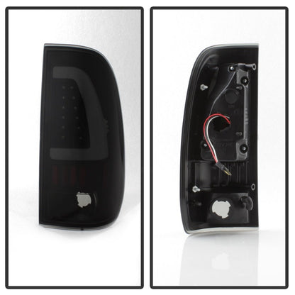 Spyder xTune 97-03 Ford F-150 Light Bar LED Tail Lights - Black Smoke
