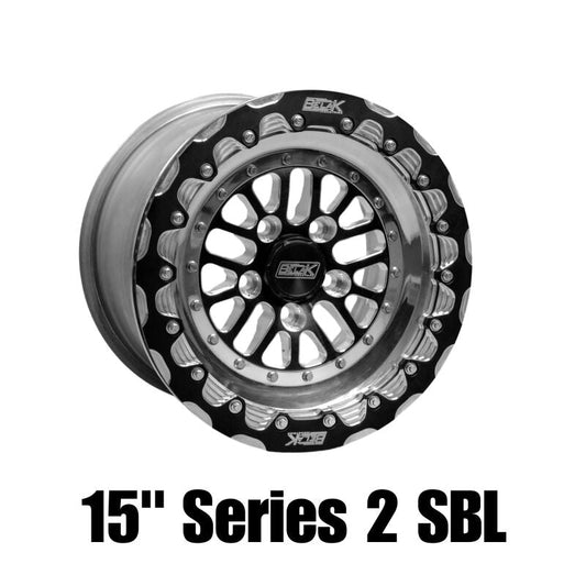 Belak Wheels Belak 15x7 / Honda AWD Rear / 4x100 BP / Series 2 Wheel - Single Beadlock 15074100S24BS-SBL