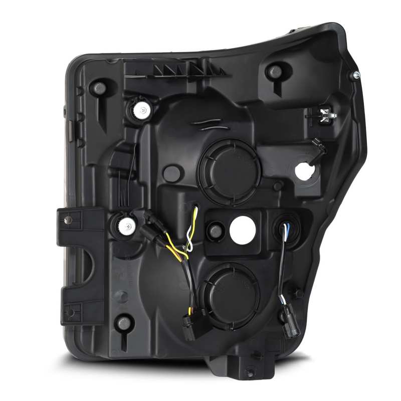 AlphaRex 11-16 Ford F-350 SD NOVA LED Proj Headlights Plank Style Alpha Blk w/Activ