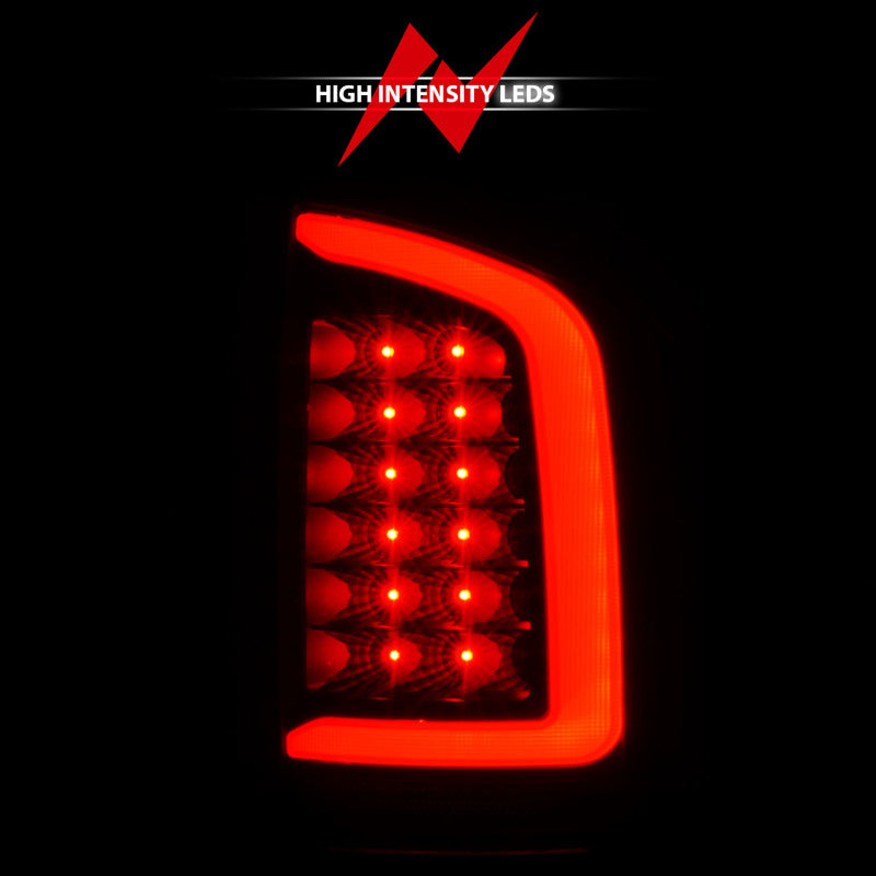 ANZO 2002-2006 Dodge Ram 1500 LED Tail Lights w/ Light Bar Black Housing Clear Lens 311368