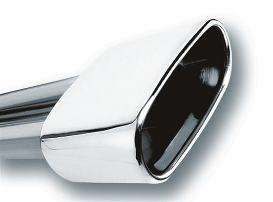 Borla 2.5in Inlet 6.69in x 3in Rectangular Rolled Angle Cut Single Inlet x 5.63in Long Exhaust Tip 20244