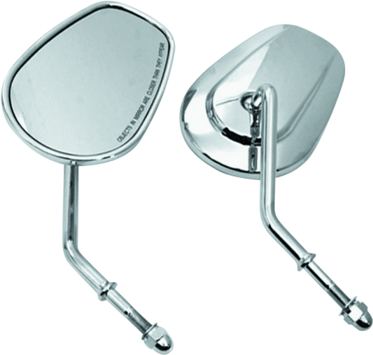 Bikers Choice Tapered Short Stem Mirrors Chr 482008