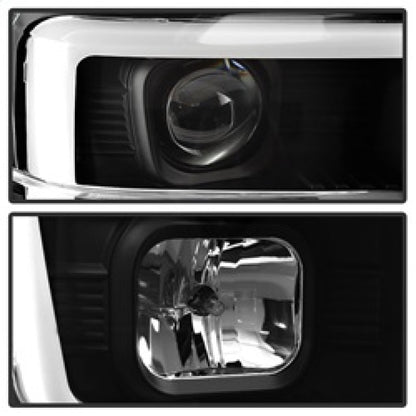 Spyder 08-10 Ford F-250 Projector Headlights V2 - Light Bar DRL LED
