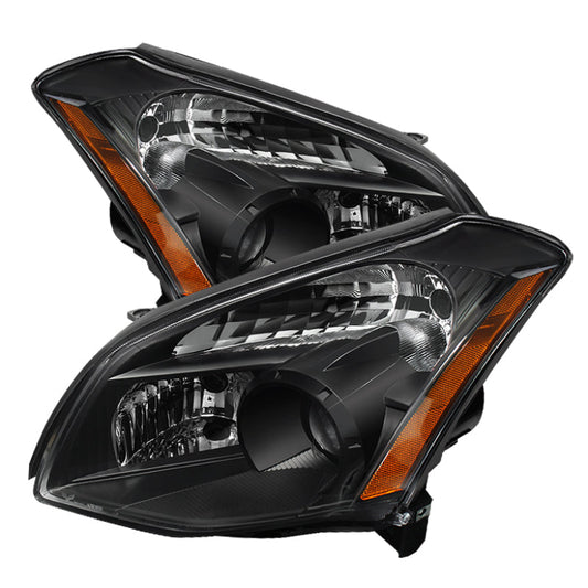 SPYDER Xtune Nissan Maxima (Halogen Only) 07-08 Crystal Headlights Black HD-JH-NM07-AM-BK 9025549