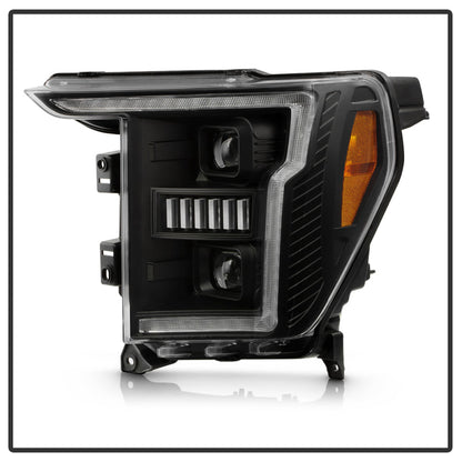 SPYDER Signature 20-21 Ford F150(Halogen Model) Proj. Headlights - Black(PRO-YD-FF15021HALSI-SEQ-BK) 5088710