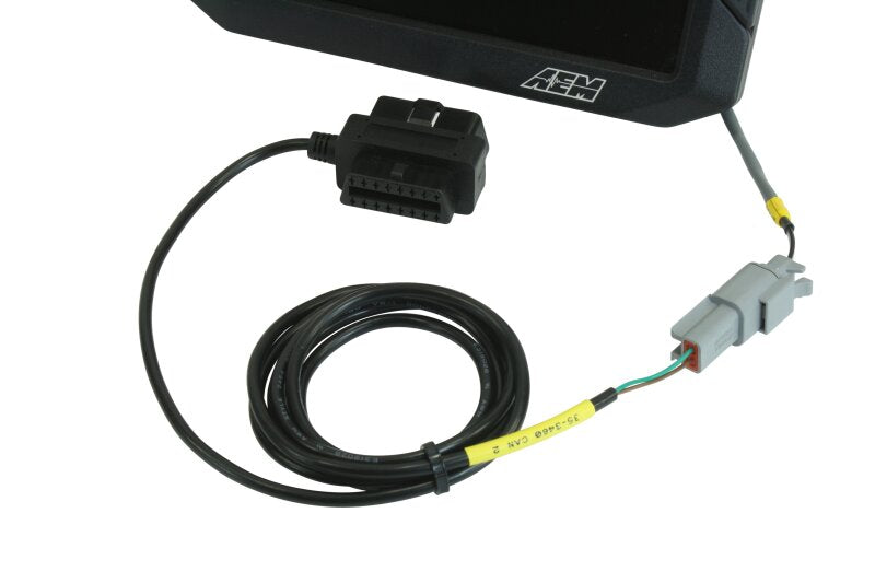 AEM Electronics CD-7/CD-7L Plug & Play Adapter Harness for Obdii CAN bus, Incl. Power